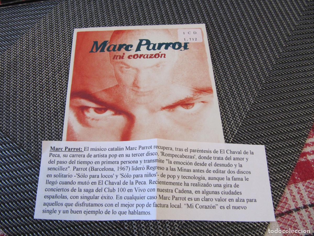 CDs de m&uacute;sica: Marc Parrot &ndash; Mi Coraz&oacute;n CD SINGLE CADENA 100 - Foto 1