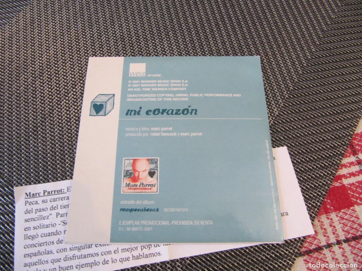 CDs de m&uacute;sica: Marc Parrot &ndash; Mi Coraz&oacute;n CD SINGLE CADENA 100 - Foto 2