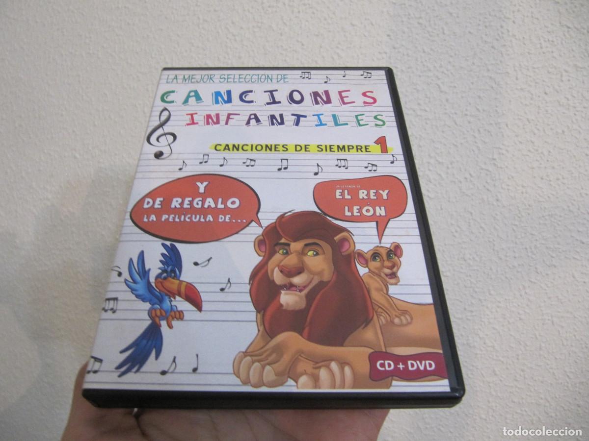 CDs de M&uacute;sica: LA MEJOR SELECCION DE CANCIONES INFANTILES CANCIONES DE SIEMPRE 1+DVD EL REY LEON-RARO