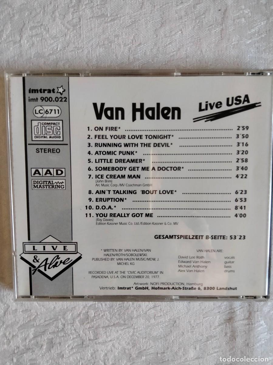 CDs de m&uacute;sica: VAN HALEN - Live USA - Foto 2