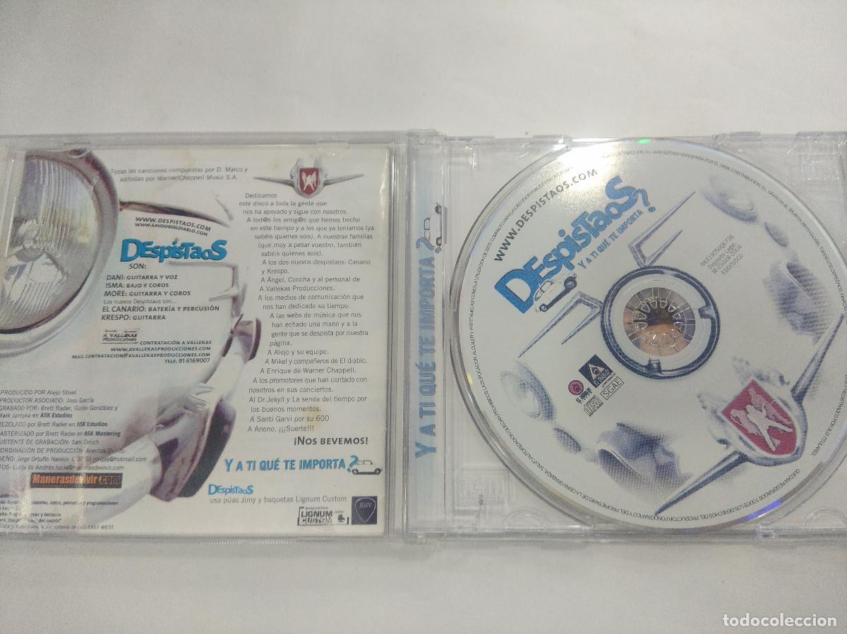 CDs de m&uacute;sica: DESPISTAOS/Y A TI QUE TE IMPORTA/CD. - Foto 2