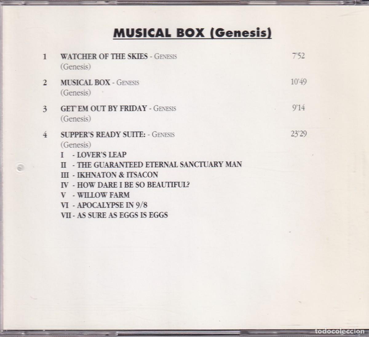CDs de m&uacute;sica: Genesis - Musical Box - Foto 2