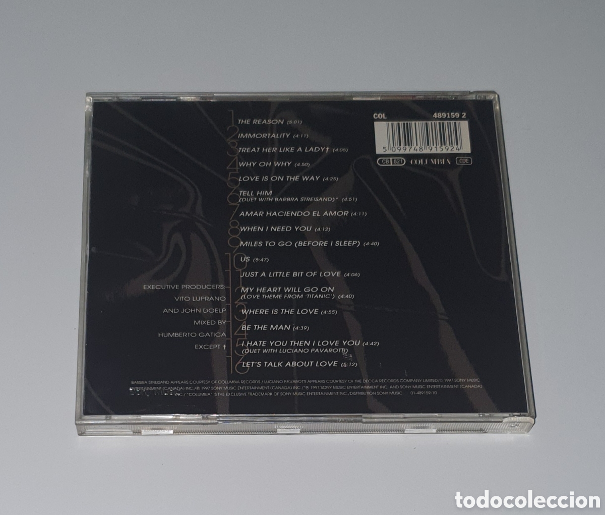 CDs de m&uacute;sica: CELINE DION / CD / LETS TALK ABOUT LOVE - Foto 3