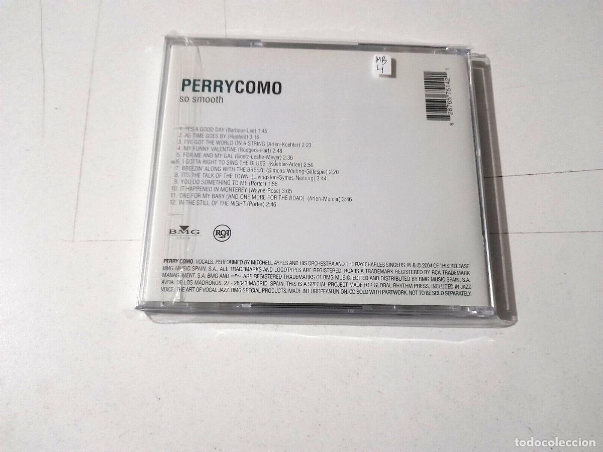 CDs de m&uacute;sica: PERRY COMO &rdquo;SO SMOOTH&rdquo; CD 12 TRACKS MITCHELL AYRES - Foto 2