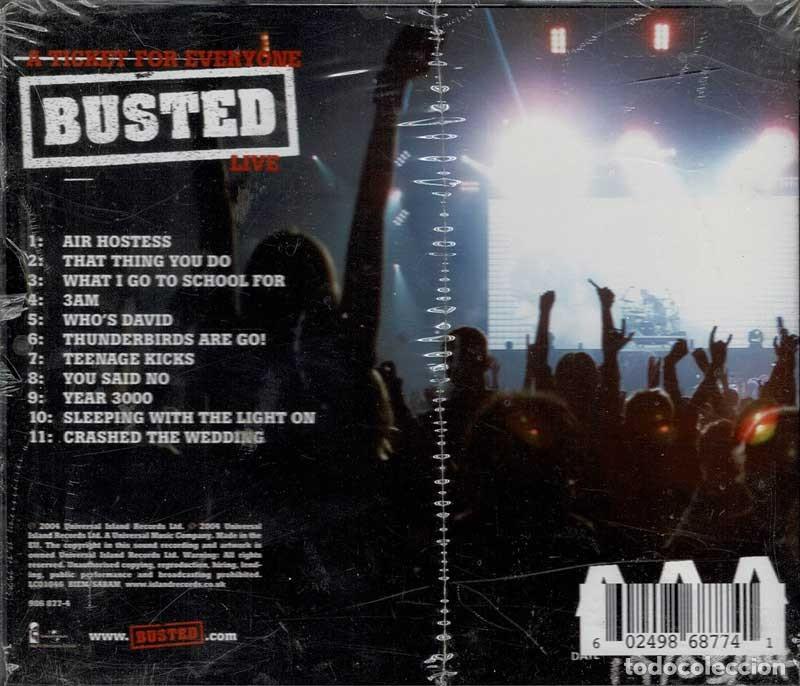 CDs de m&uacute;sica: Busted - A Ticket For Everyone: Busted Live. CD (precintado) - Foto 2