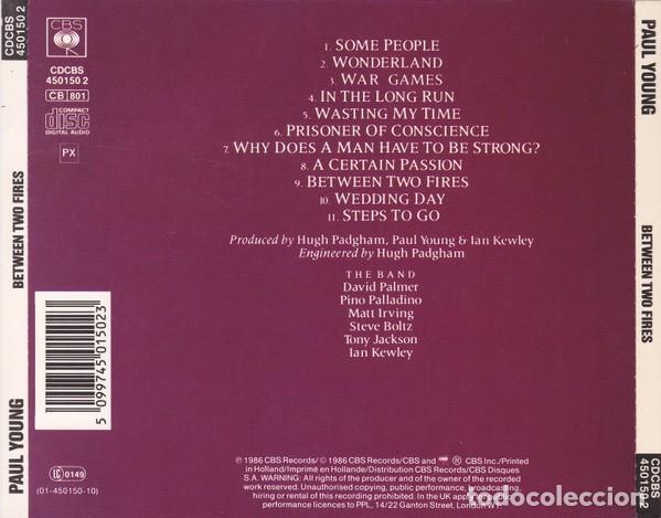 CDs de m&uacute;sica: Paul Young - Between two fires - Foto 2