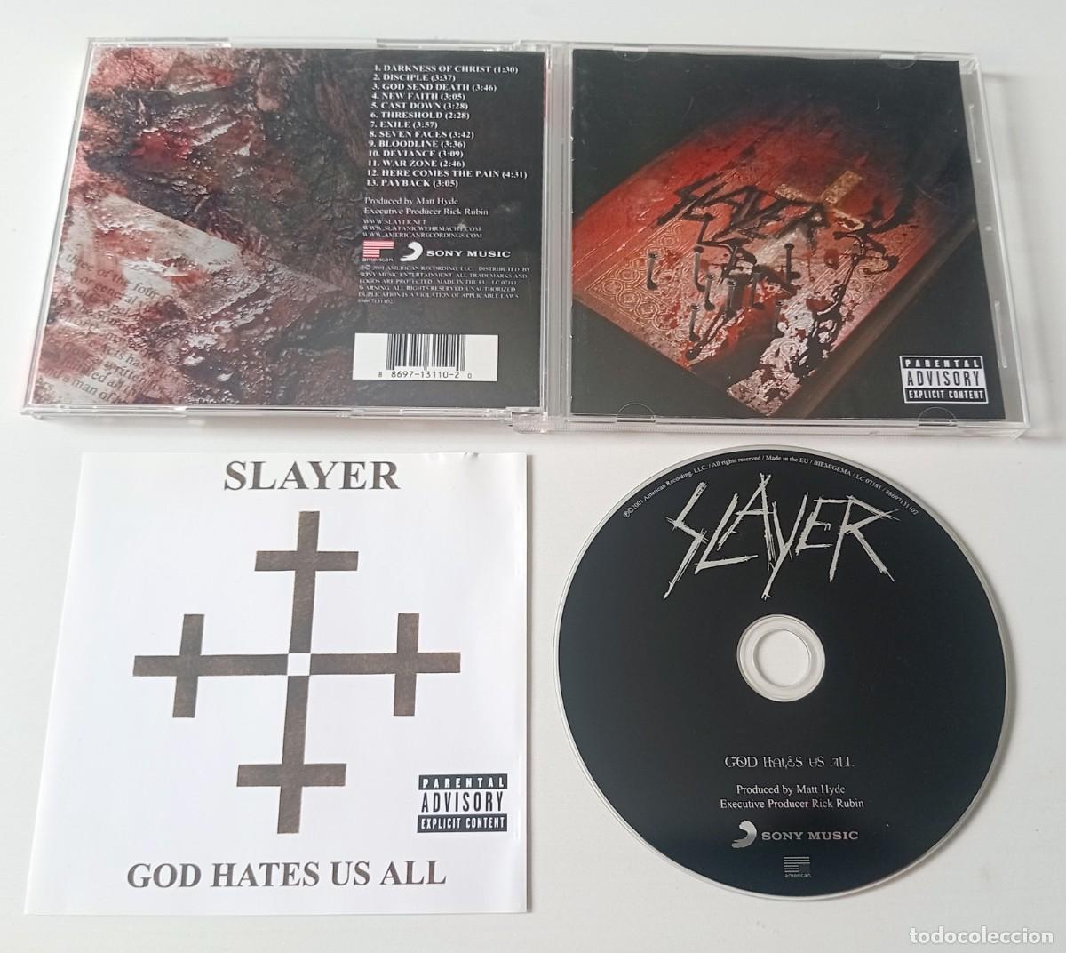 CDs de m&uacute;sica: CD SLAYER - GOD HATE US ALL - Foto 2