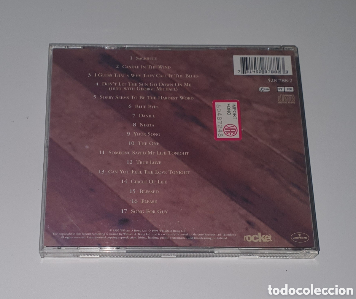 CDs de m&uacute;sica: ELTON JOHN / CD / LOVE SONGS - Foto 3