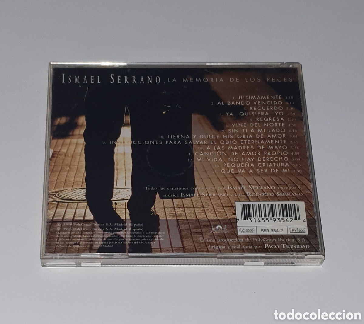 CDs de m&uacute;sica: ISMAEL SERRANO / CD / LA MEMORIA DE LOS PECES - Foto 3