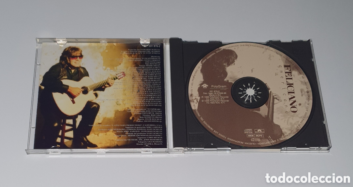 CDs de m&uacute;sica: FELICIANO / CD 1996 US / AMERICANO - Foto 2