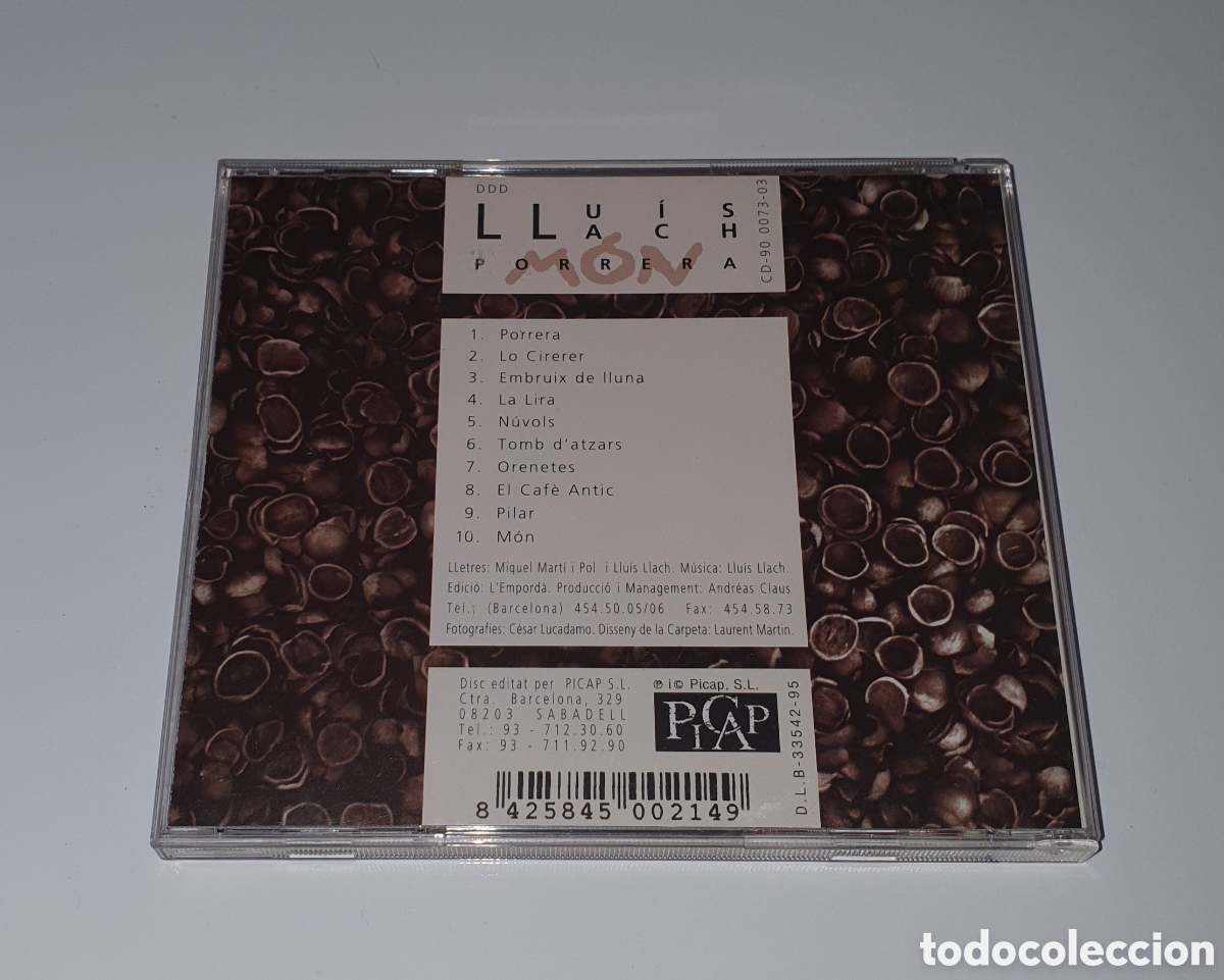 CDs de m&uacute;sica: LLUIS LLACH / CD 1995 / PORRERA - Foto 3