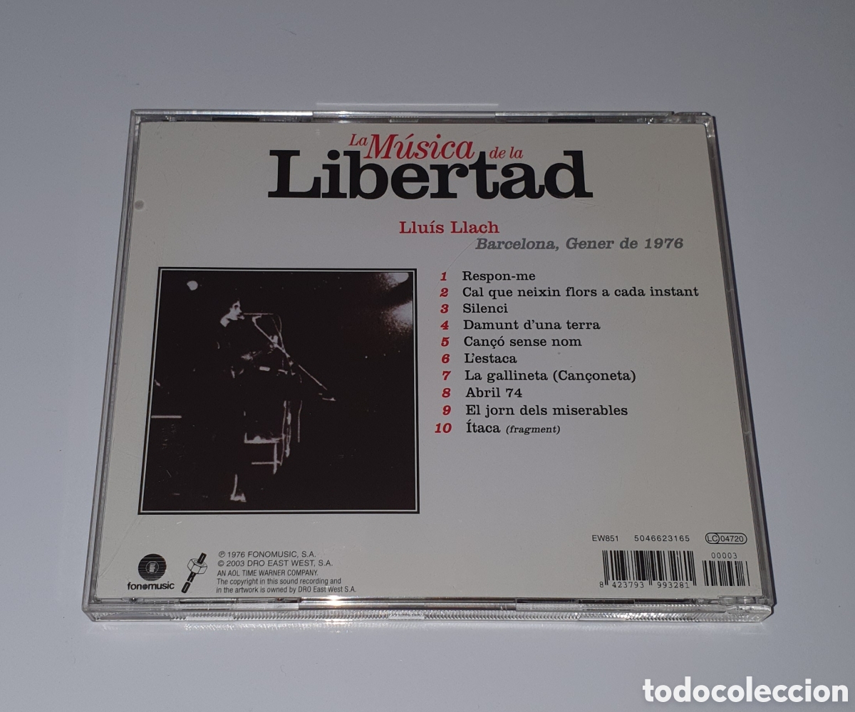 CDs de m&uacute;sica: LLUIS LLACH / CD 2003 / BARCELONA GENER DE 1976 - Foto 3