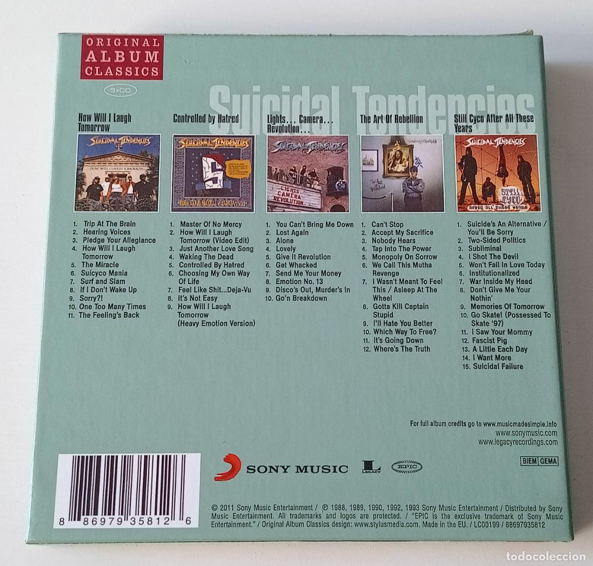 CDs de m&uacute;sica: CD BOX SUICIDAL TENDENCIES - ORIGINAL ALBUM CLASSICS - Foto 2