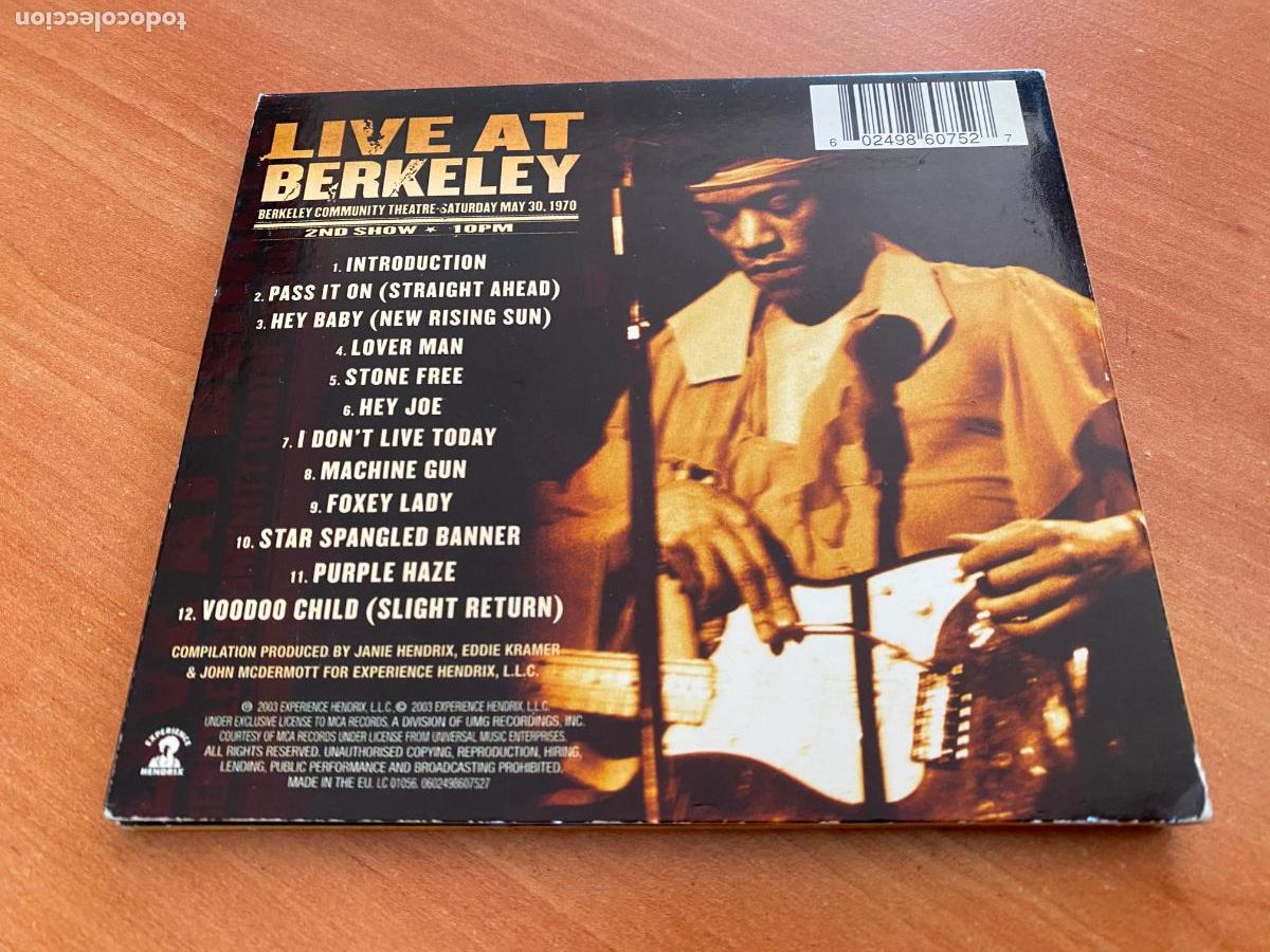 CDs de m&uacute;sica: JIMI HENDRIX (LIVE AT BERKELEY) CD 12 TRACK (CDIB22) - Foto 3