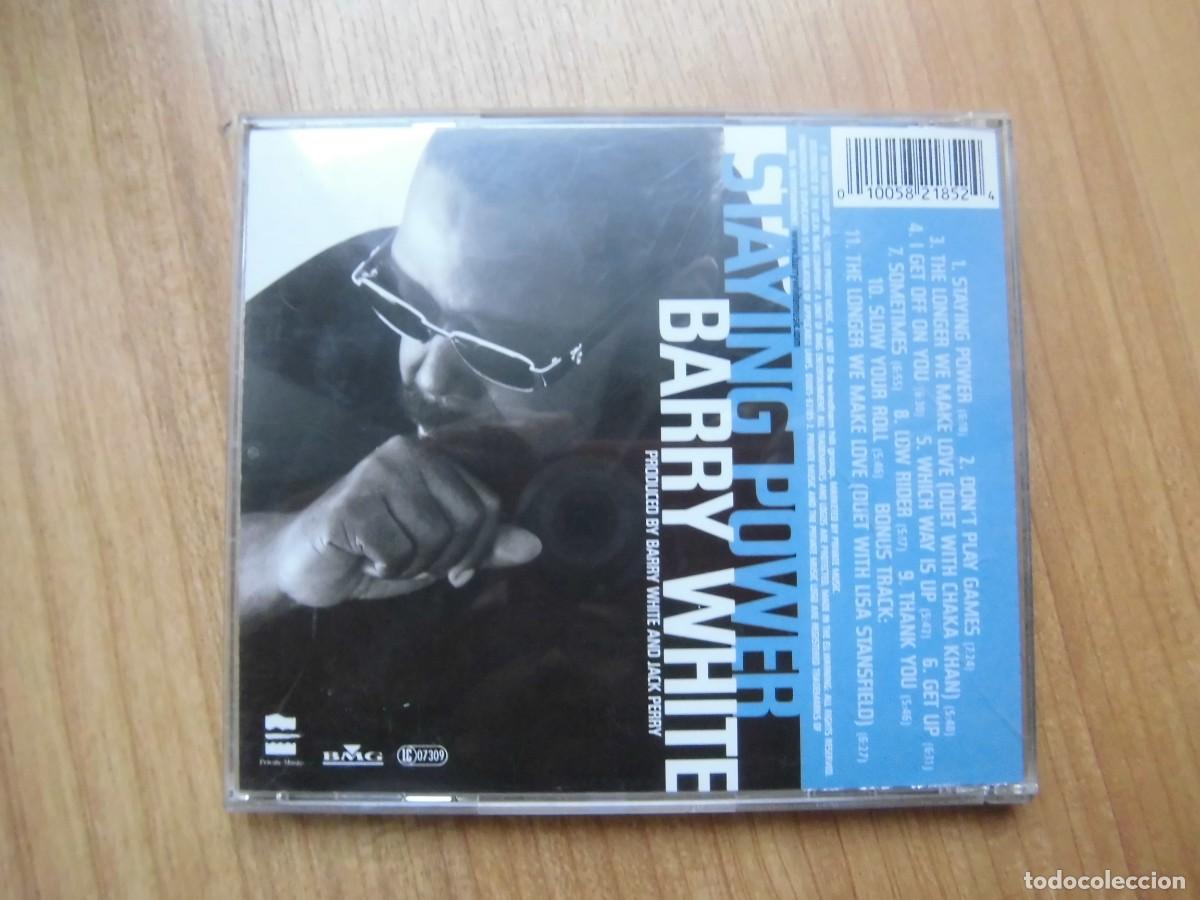 CDs de m&uacute;sica: CD BARRY WHITE STAYING POWER - Foto 2