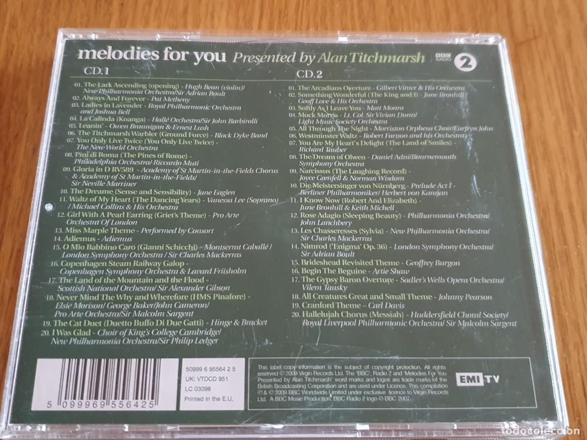 CDs de m&uacute;sica: 2 CD Alan Titchmarsh &ndash; Melodies For You - Foto 4