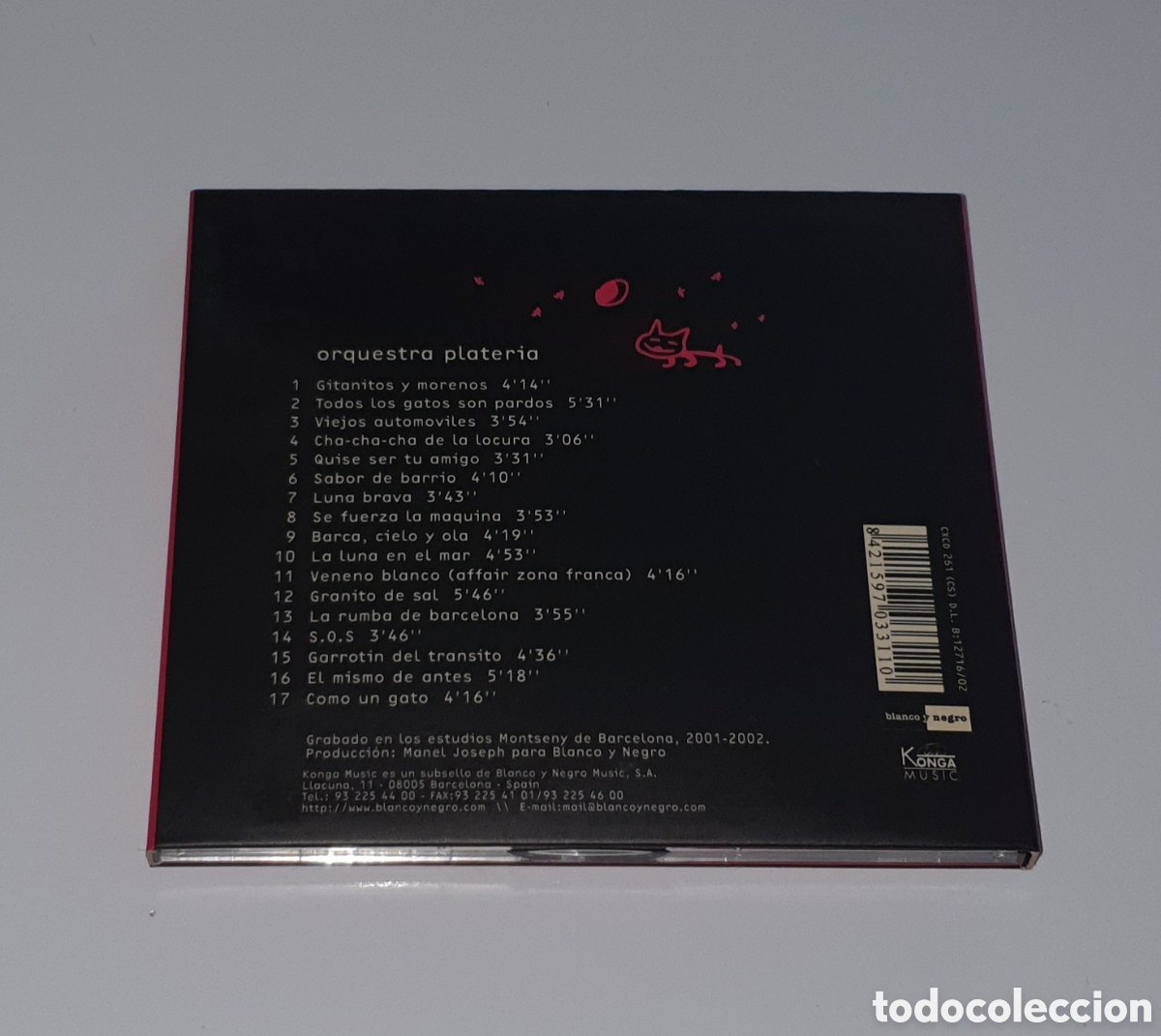 CDs de m&uacute;sica: ORQUESTRA PLATER&Iacute;A / CD 2002 / GAT&Iacute;SIMO - Foto 3