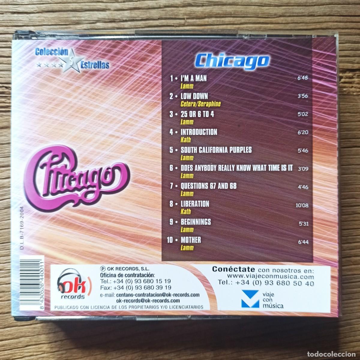 CDs de m&uacute;sica: CD Chicago (Colecci&oacute;n 5 Estrellas, 2 CDs) - Foto 1