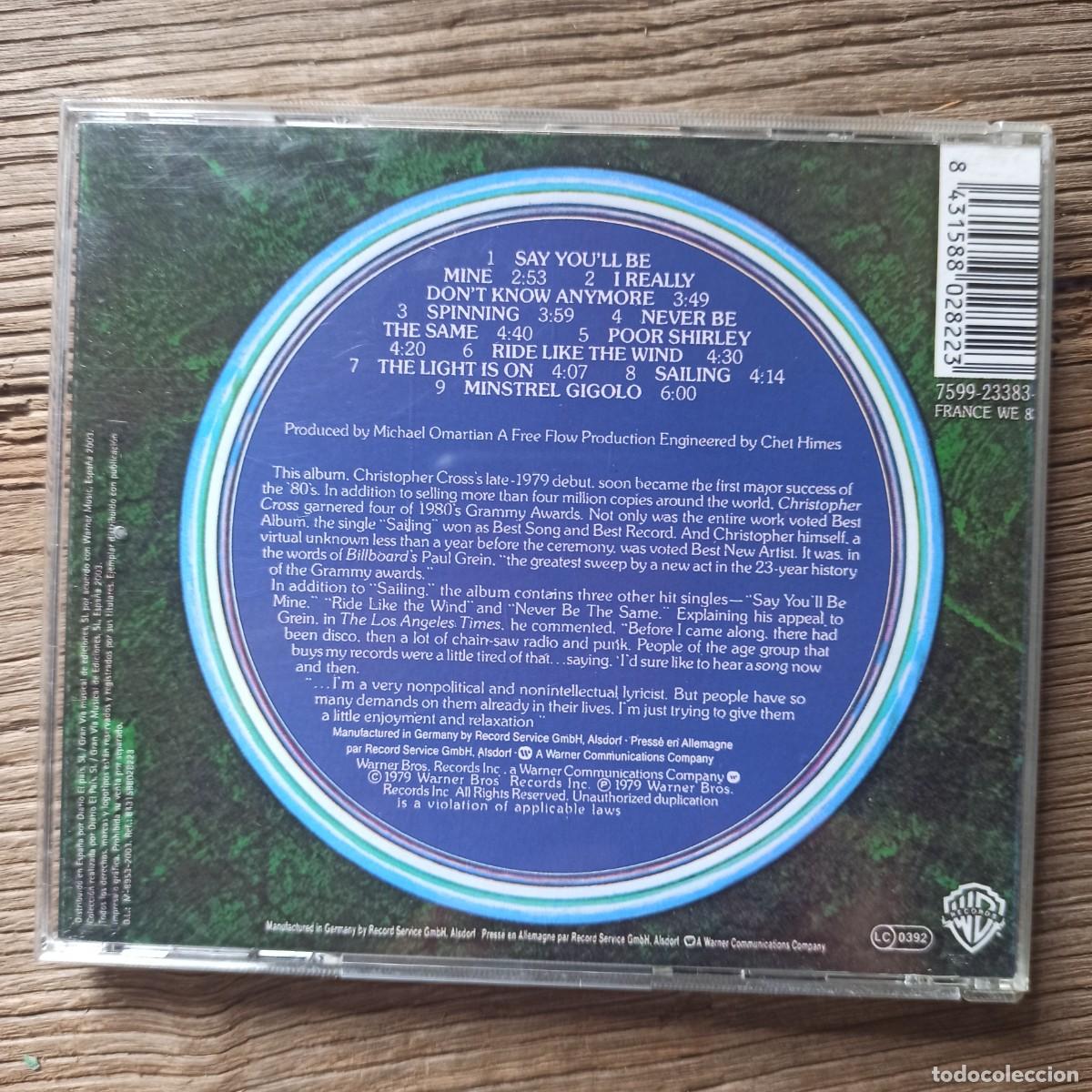 CDs de m&uacute;sica: CD Christopher Cross &ndash; Christopher Cross - Foto 2