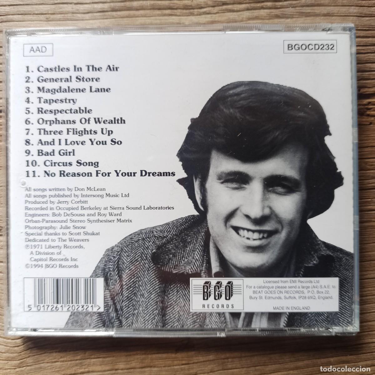 CDs de m&uacute;sica: CD Don McLean &ndash; Tapestry - Foto 2