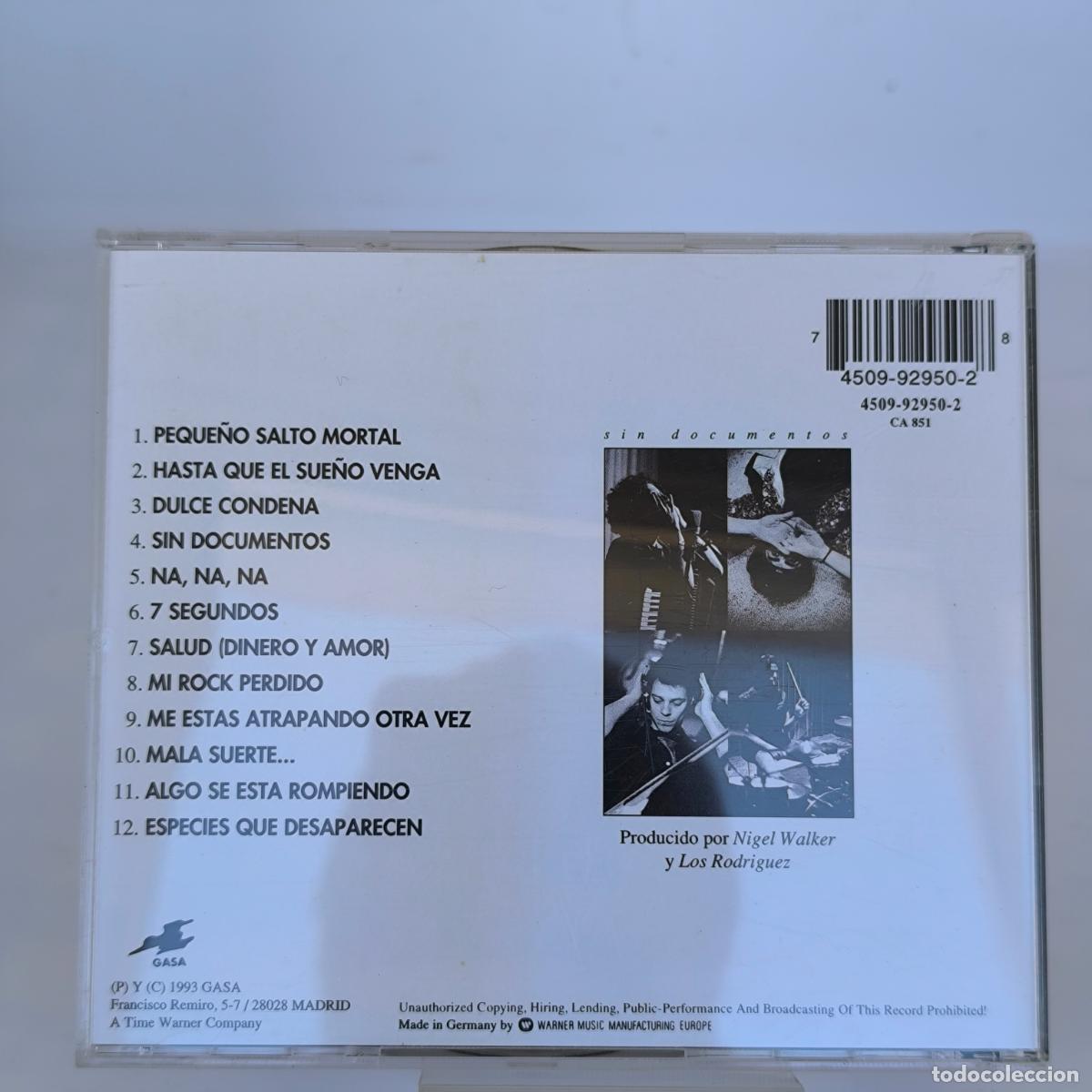 CDs de m&uacute;sica: CD LOS RODRIGUEZ &uml;SIN DOCUMENTOS&uml; - Foto 2