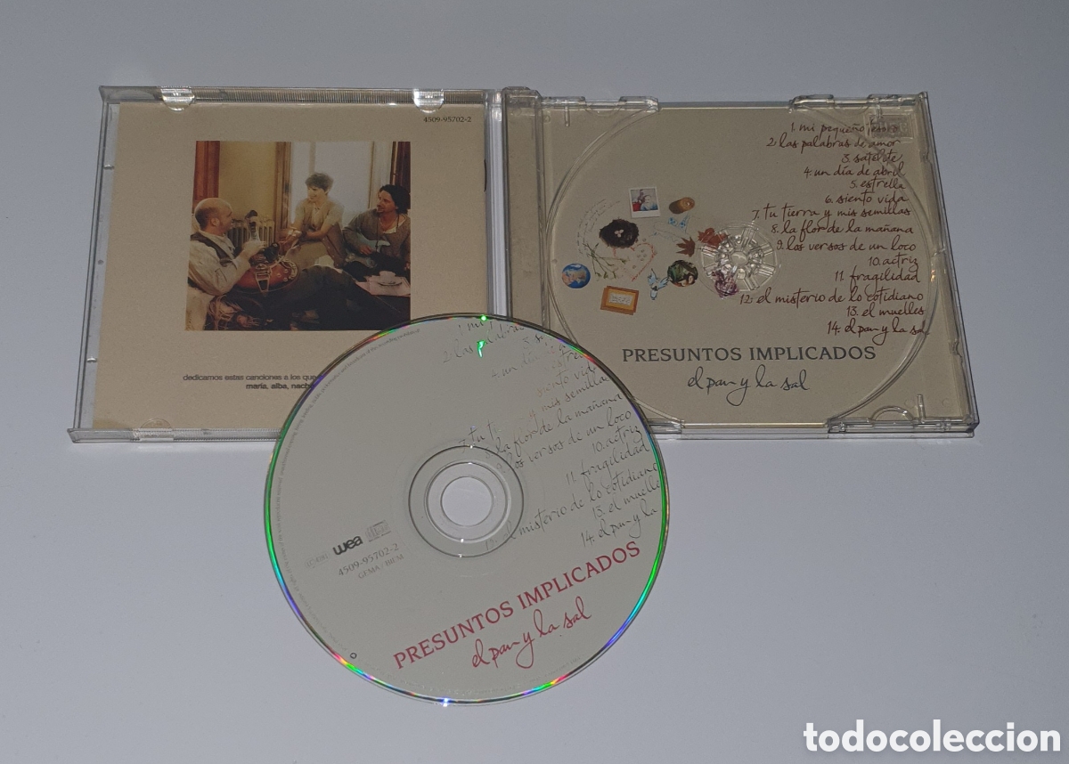 CDs de m&uacute;sica: PRESUNTOS IMPLICADOS / CD 1994 / EL PAN Y LA SAL - Foto 2