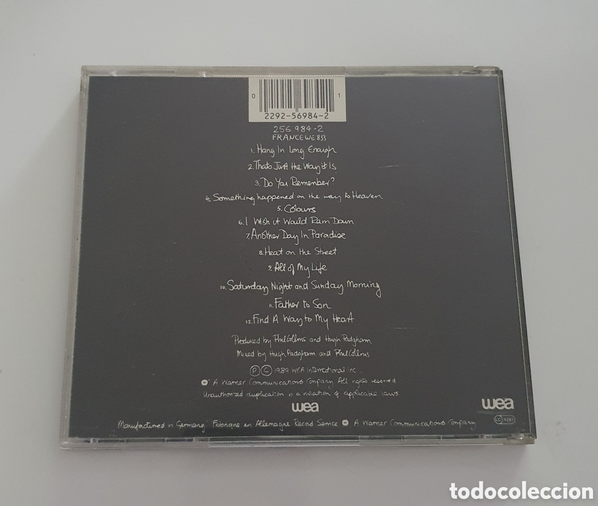 CDs de m&uacute;sica: PHIL COLLINS / CD 1989 / ... BUT SERIOUSLY - Foto 3