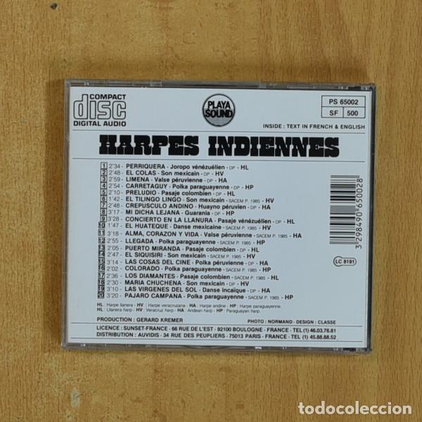 CDs de m&uacute;sica: VARIOS - HARPES INDIENNES - CD - Foto 2
