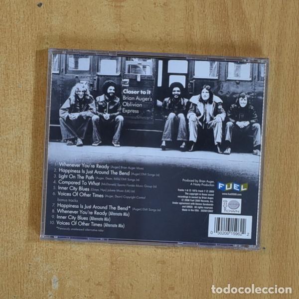 CDs de m&uacute;sica: BRIAN AUGERS OBLIVION EXPRESS - CLOSER TO IT - CD - Foto 2
