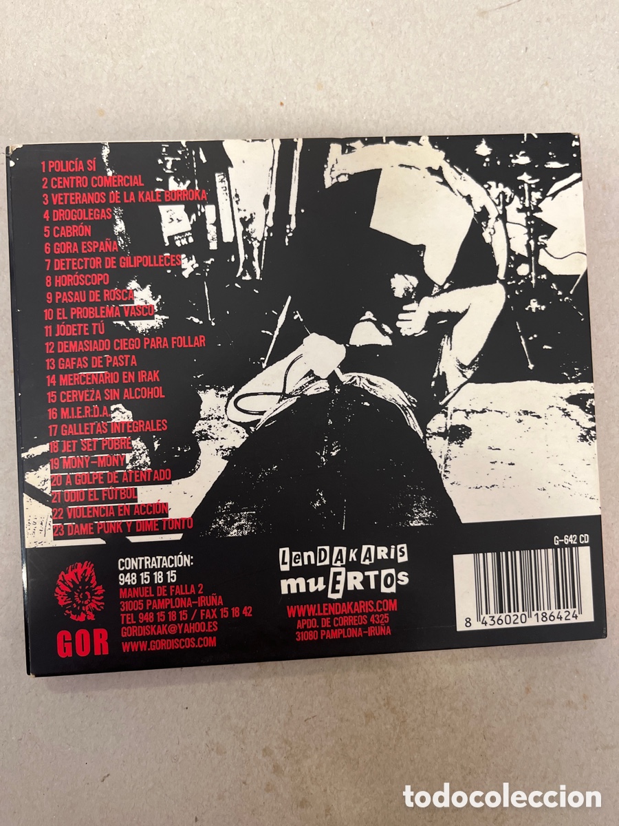 CDs de m&uacute;sica: Lendakaris muertos. CD - Foto 2