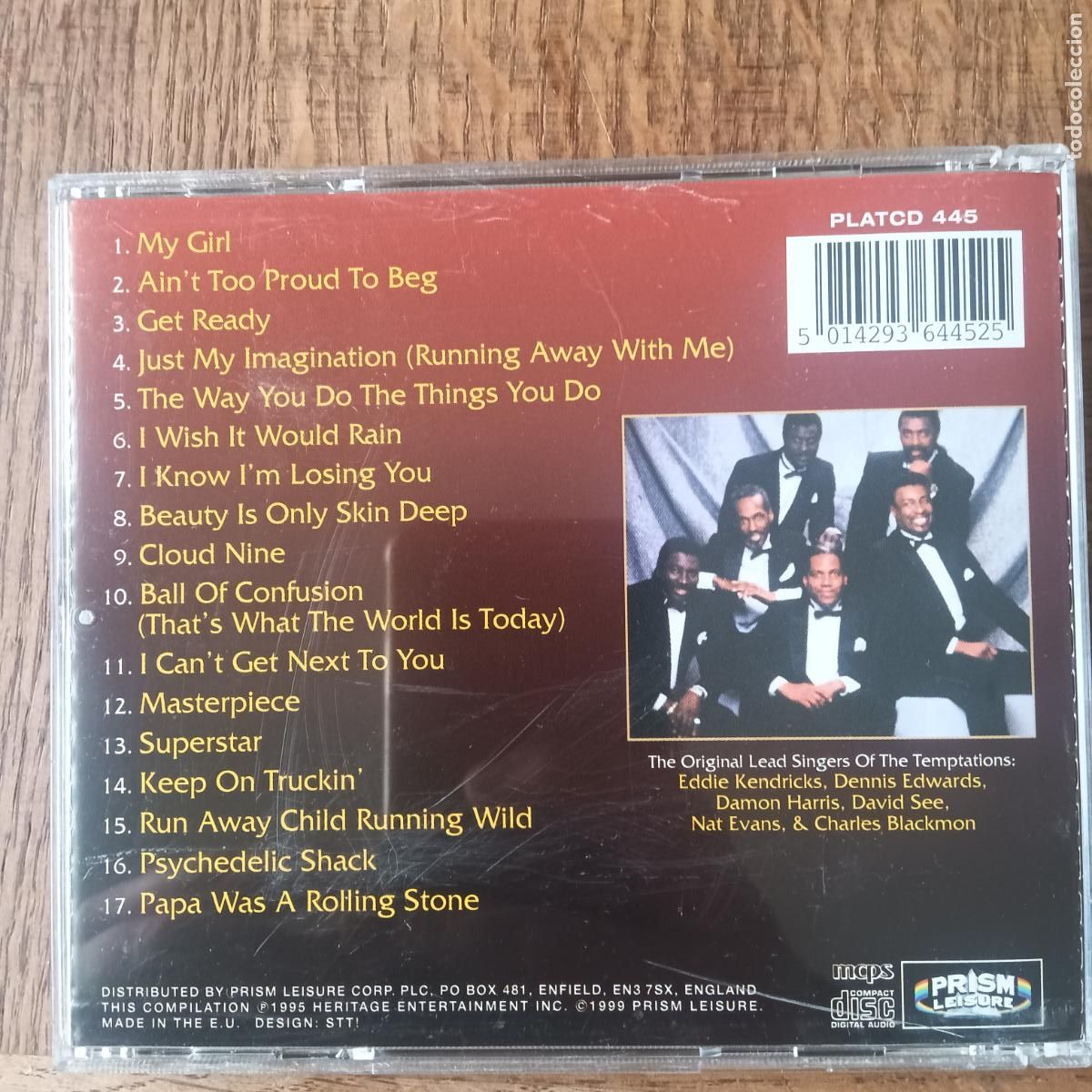 CDs de m&uacute;sica: THE TEMPTATIONS, THE TEMPTATIONS COLLECTION. CD - Foto 2