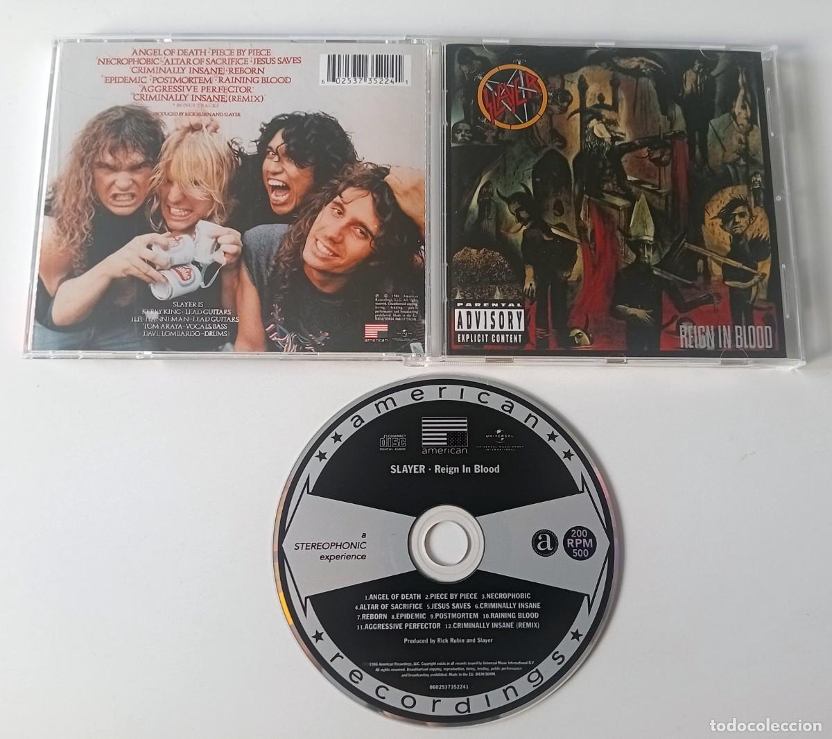 CDs de m&uacute;sica: CD SLAYER - REIGN IN BLOOD - Foto 2