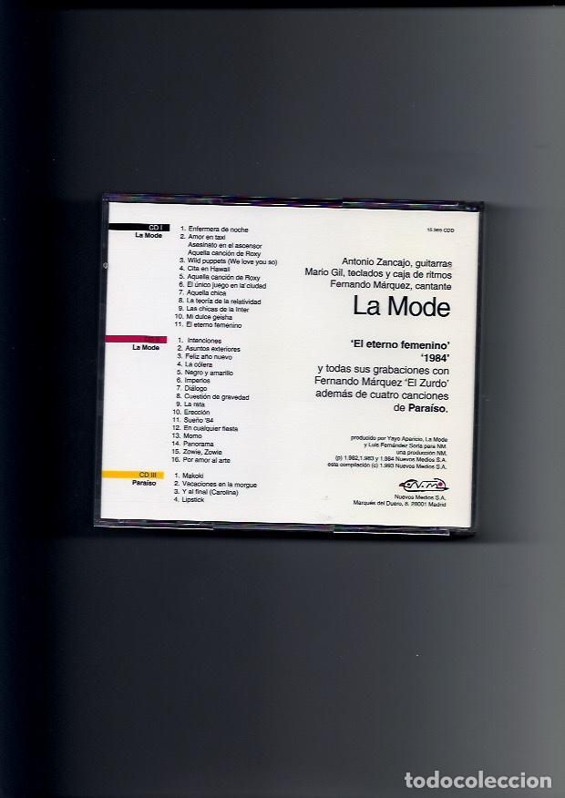 CDs de m&uacute;sica: LA MODE. La Mode (2 cds + mini cd 1993) - Foto 2