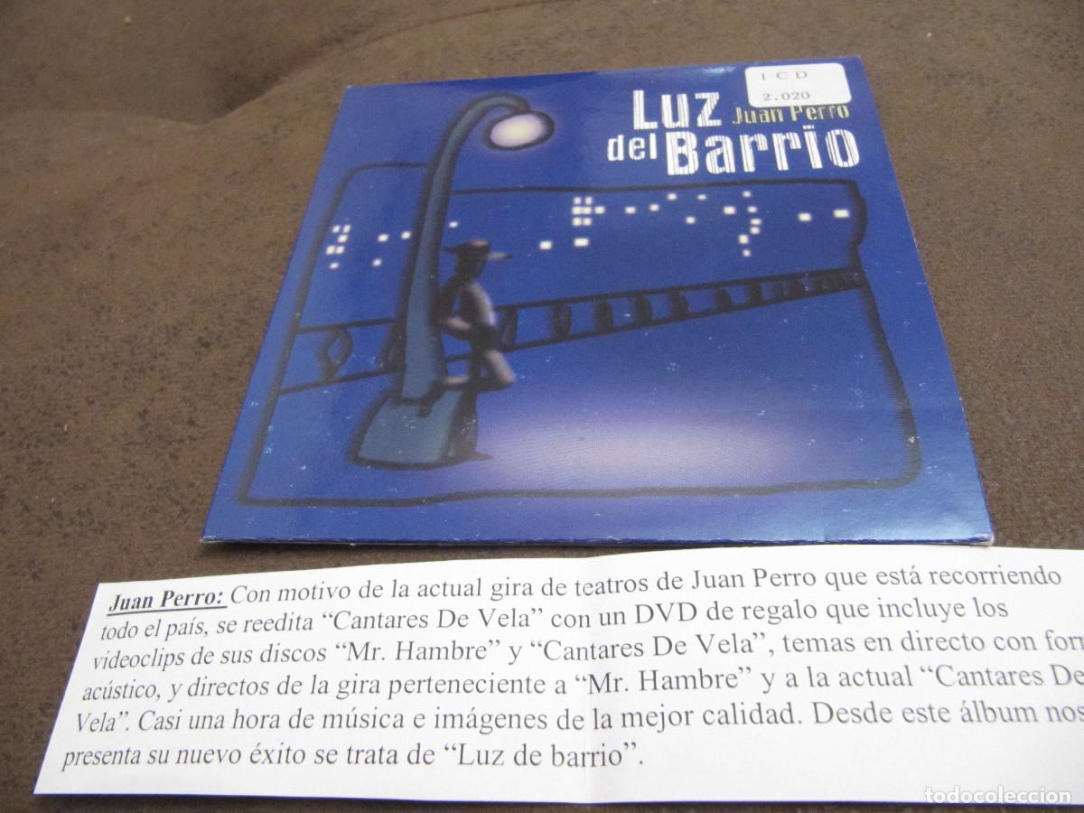 CDs de m&uacute;sica: JUAN PERRO - LUZ DEL BARRIO CD SINGLE CADENA 100 - Foto 1