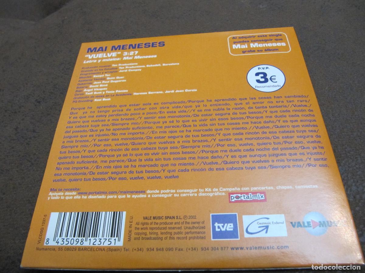 CDs de m&uacute;sica: Mai Meneses - Vuelve - Foto 2