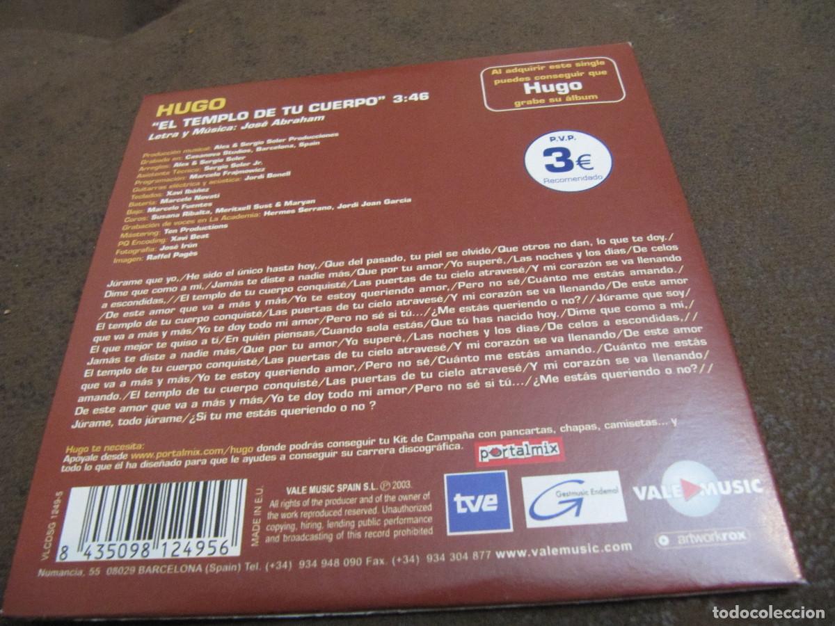 CDs de m&uacute;sica: HUGO- EL TEMPLO DE TU CUERPO - Foto 2