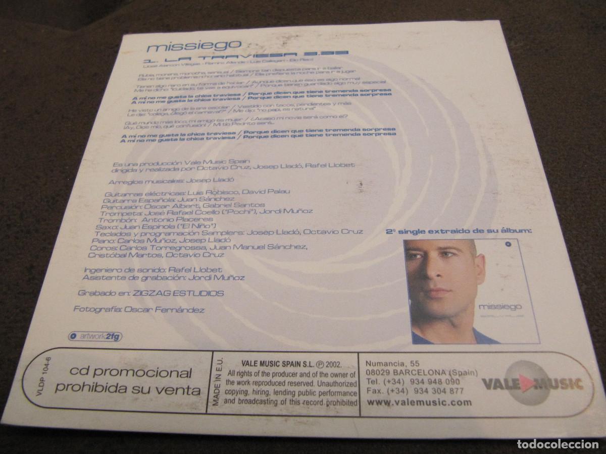 CDs de m&uacute;sica: MISSIEGO - LA TRAVIESA - Foto 2