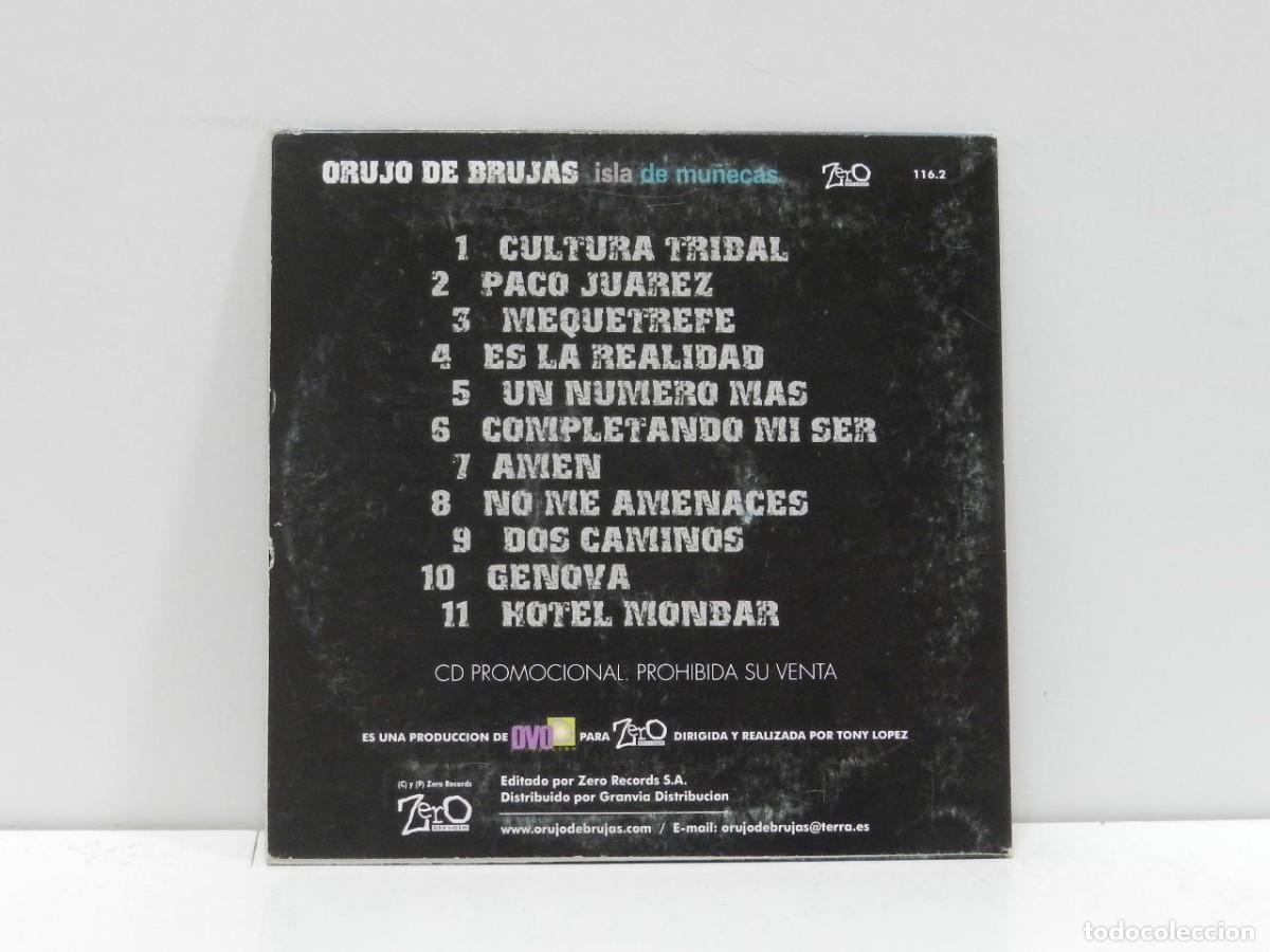 CDs de m&uacute;sica: DISCO CD. Orujo De Brujas &ndash; Isla de mu&ntilde;ecas. COMPACT DISC. - Foto 2