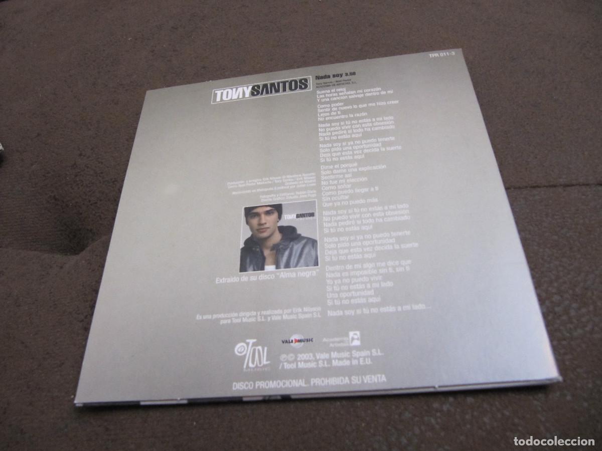 CDs de m&uacute;sica: TONY SANTOS Nada soy CD SINGLE - Foto 2