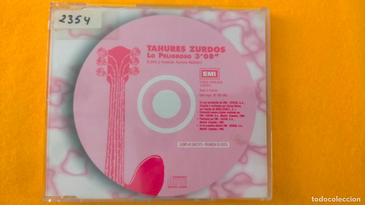 CDs de m&uacute;sica: cd single pormocional - TAHURES ZURDOS - Foto 1
