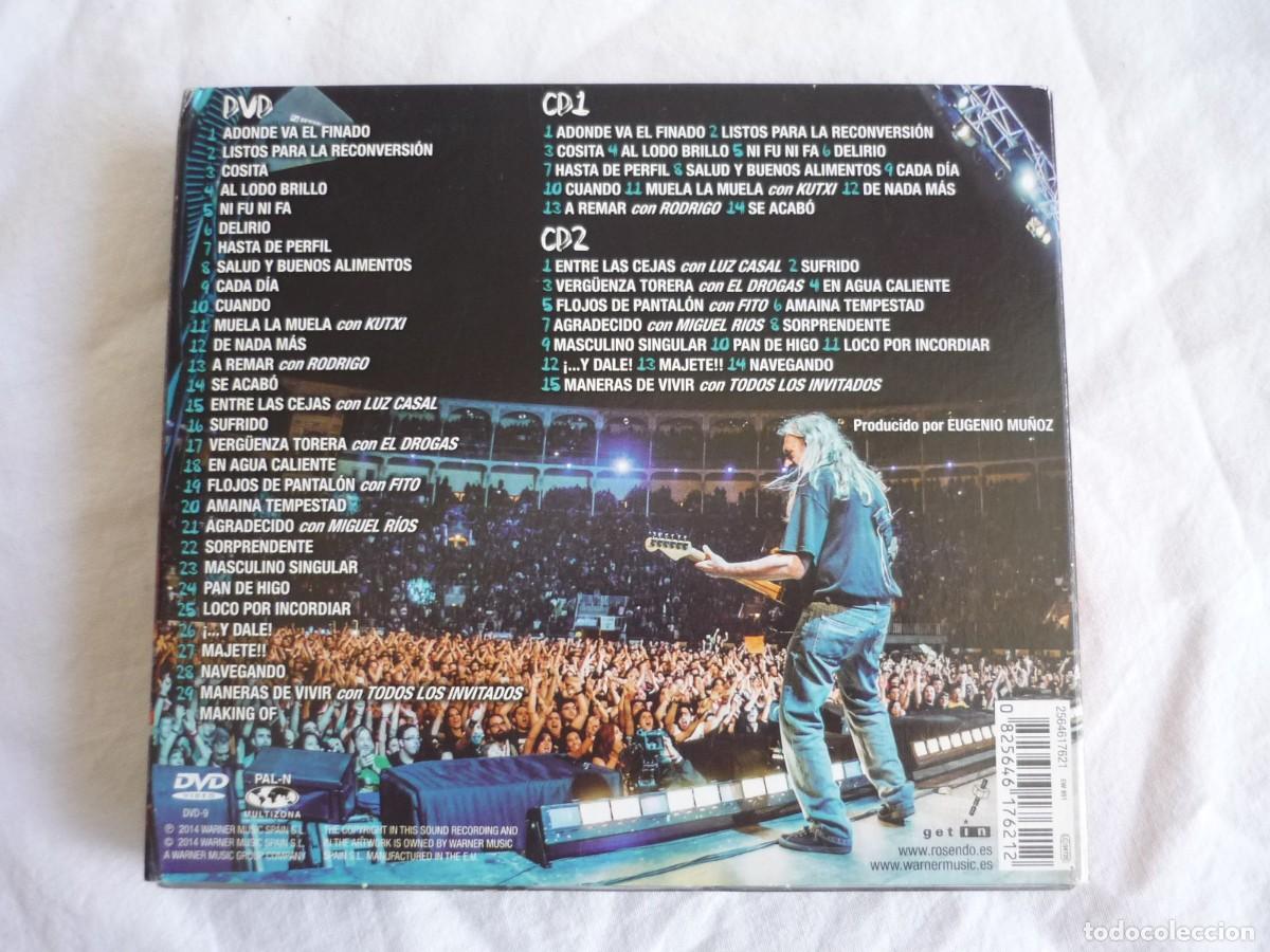 CDs de m&uacute;sica: Doble CD+DVD+libreto Rosendo directo en las Ventas 2014 - Foto 3