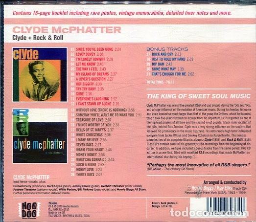 CDs de m&uacute;sica: CLYDE McPHATTER / CLYDE + ROCK & ROLL (CD HOODOO 2010) - Foto 2