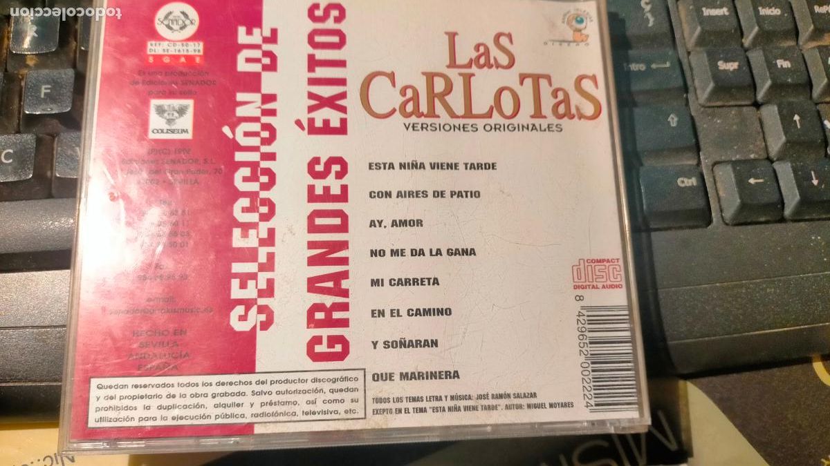 CDs de m&uacute;sica: CD ALBUM - LAS CARLOTAS - Foto 2