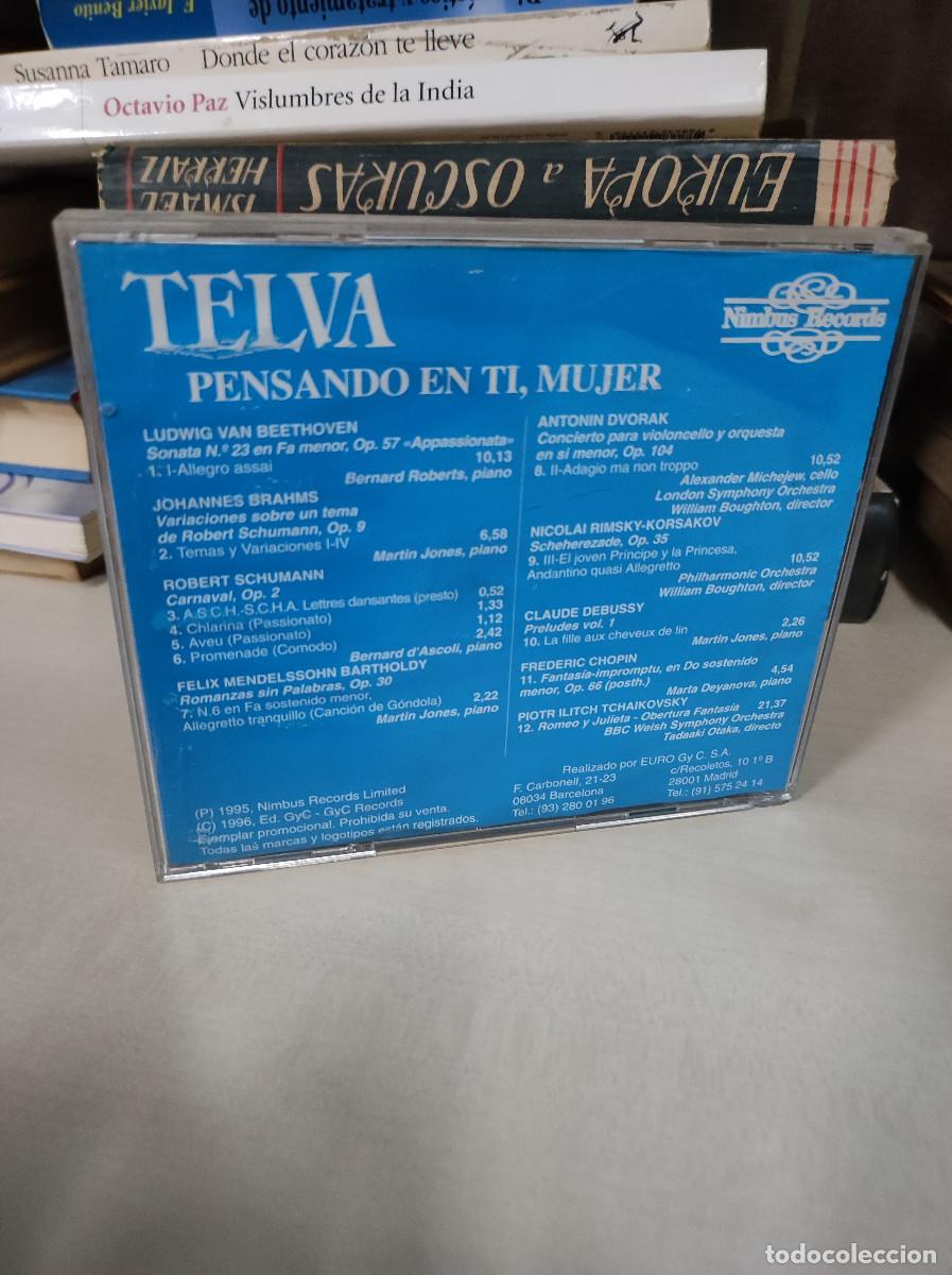 CDs de m&uacute;sica: TELVA PENSANDO EN TI MUJER - Foto 2