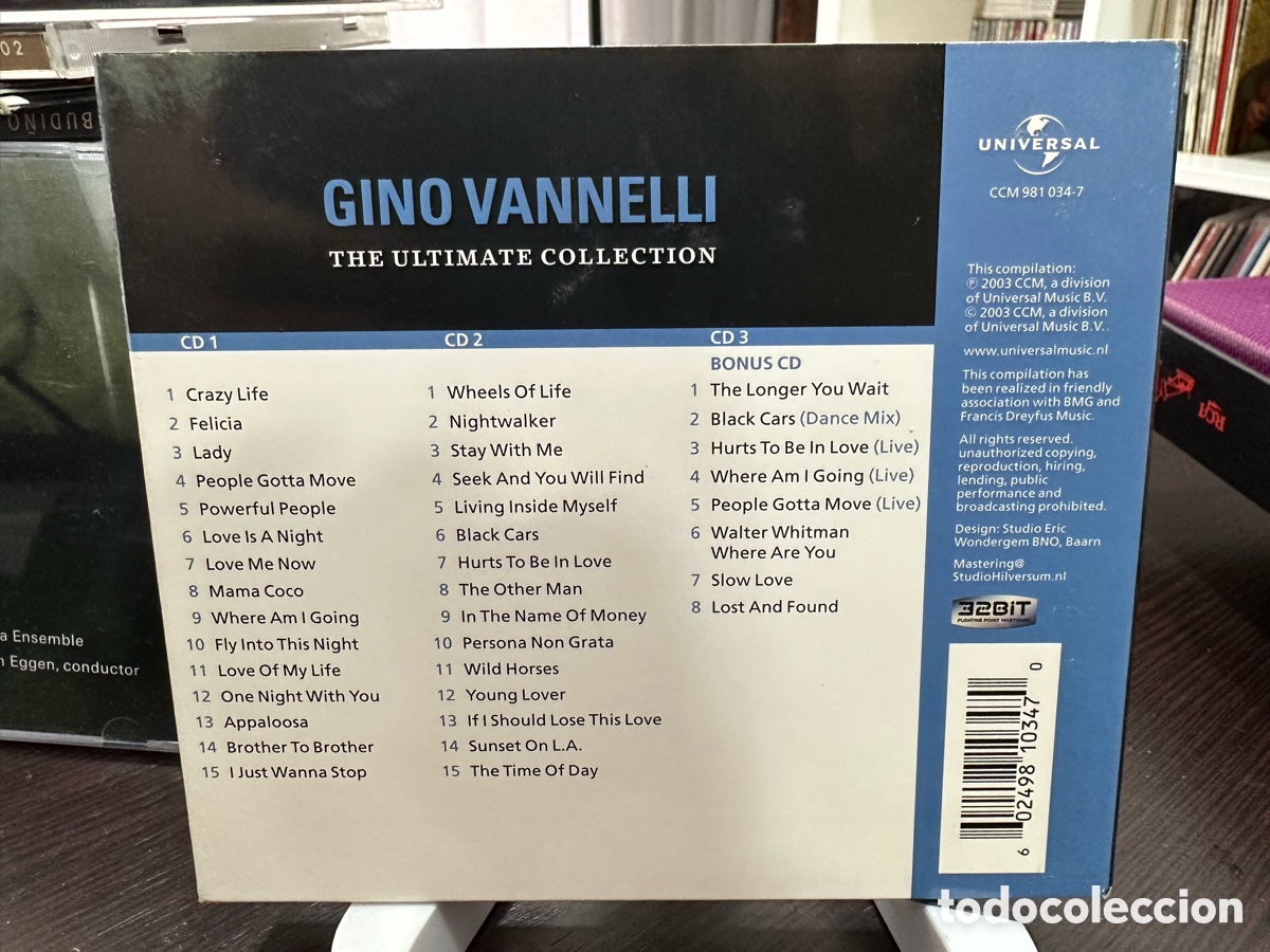 CDs de m&uacute;sica: Gino Vannelli - The Ultimate Collection (3xCD, Comp) - Foto 2