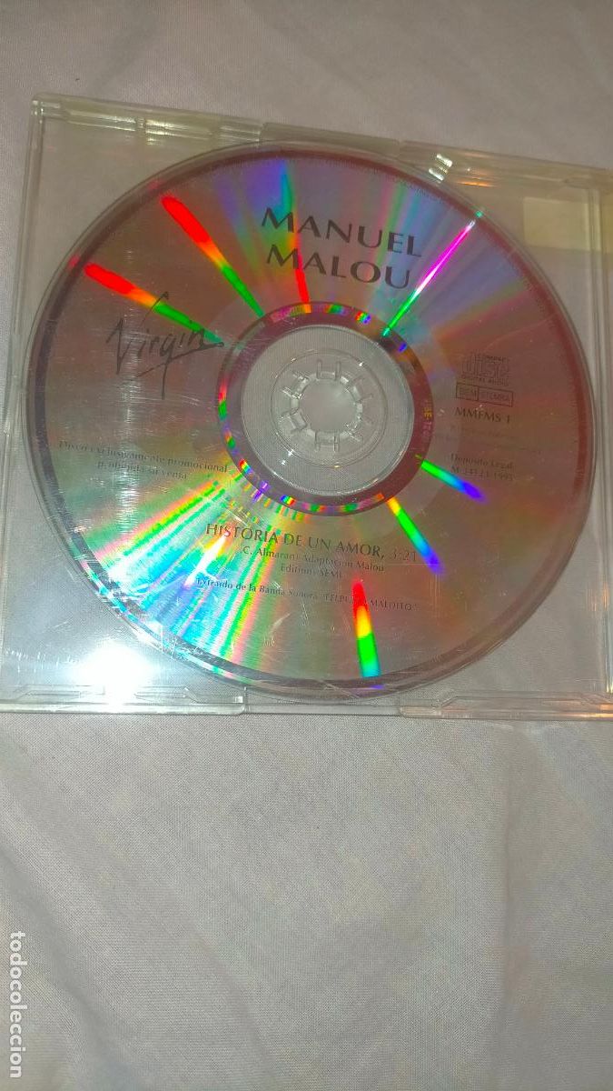 CDs de m&uacute;sica: CD SINGLE PROMOCIONAL - PROMO - MANUEL MALOU - Foto 1