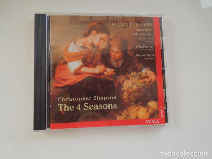 Music CDs: CHRISTOPHER SIMPSON - THE 4 SEASONS -LE VOIX HUMAINES - CD +LIBRETO