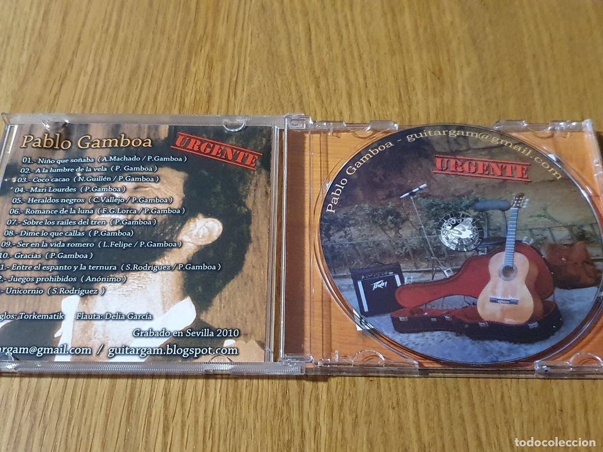CDs de m&uacute;sica: CD PABLO GAMBOA - URGENTE - 2010 - Foto 2