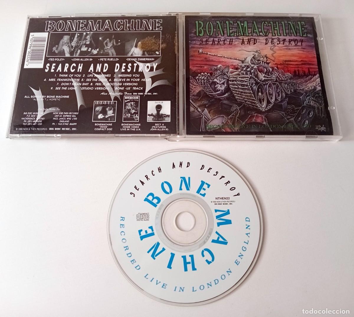 CDs de m&uacute;sica: CD BONE MACHINE - SEARCH AND DESTROY - Foto 2