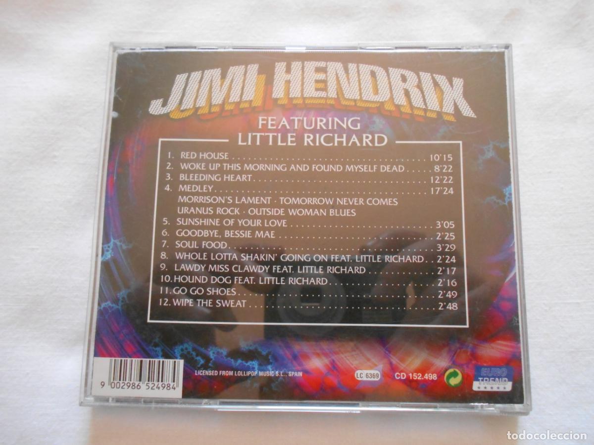 CDs de m&uacute;sica: CD JIMI HENDRIX // FEATURING LITTLE RICHARD - Foto 2